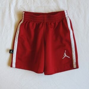 jordan red mesh athletic shorts 2T toddler boys